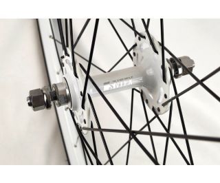 Roue Avant Santafixie 30mm + Chambre à air + Pneu Blanc