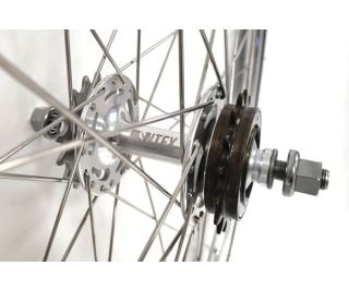 Paire de Roues Santafixie 30mm + Chambres à air + Pneus Argent