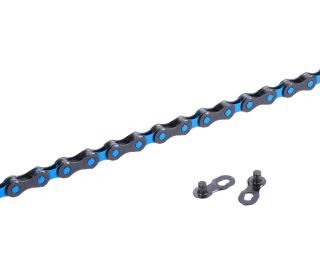 KMC DLC12 Bike Chain 12-speed 126 Links blue at the UK