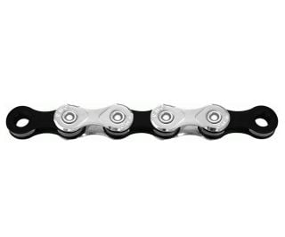 KMC X10 Chain 10S 114 Silver Links - Black