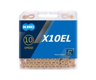 Cadena KMC X10EL 10V 114 Eslabones Oro