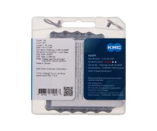 KMC X9EPT Chain 9S 114 Links - Silver