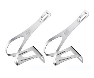 VP Simple Steel Toe Clips - Silver 