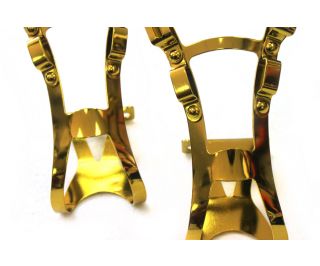 Wellgo MT-21 Steel Toe Clips - Gold