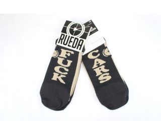 Rueda Fuck Cars Socken - schwarz/grau