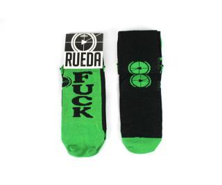 Rueda Festival Fuck Cars Cyclist Socks - Green