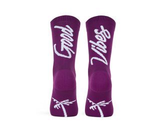 Pacific and Co Good Vibes Socks - Eggplant