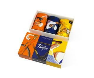 Pacific and Co. Cycling Legends Socken (3er Pack mit Geschenkbox)