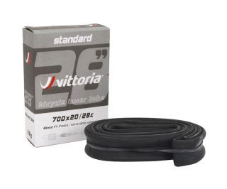 Camera d'aria Vittoria Standard 700x20/28C Presta 48mm Nero