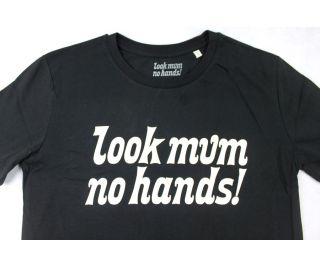 Look Mum No Hands! T-shirt Zwart/Wit