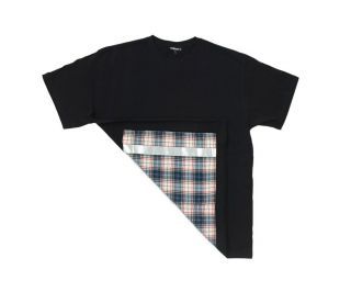 milana:: Cycling T-Shirt - Black/Plaid