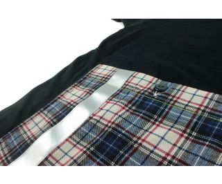 milana:: Cycling T-Shirt - Black/Plaid