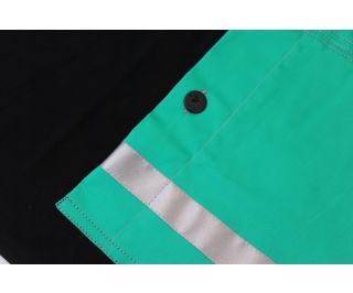 Camiseta milana:: Negro-Verde