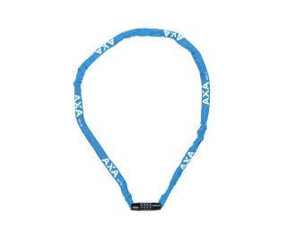 AXA Rigid RCC Chain Lock 120cm Combination - Turquoise