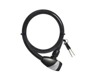 Candado de cable OXC Hoop 15 800mm Negro