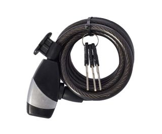 OXC KeyCoil12 Cable lock 12x1500mm - Black