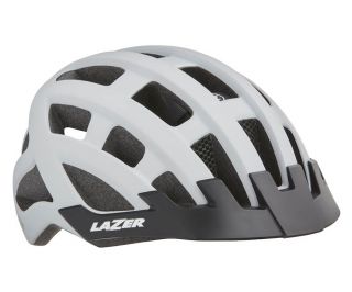 Casco Lazer Compact DLX Net+Led Bianco 