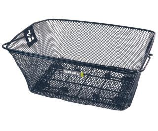 Basil Como Rear Basket with handle - Black