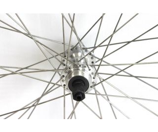 Gurpil Chrina 700c Achterwiel Schroefdraad op freewheel Snelspanner - Zwart