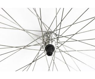 Gurpil Chrina 700c Rear Wheel Thread-on Freewheel Quick Release - Silver Polished