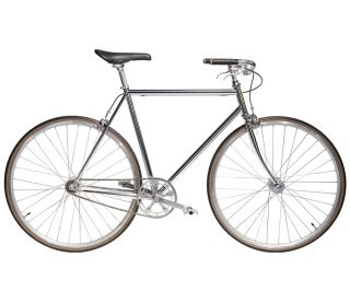 Vélo Single Speed Jitensha Tokyo Chrome/Alu/Black