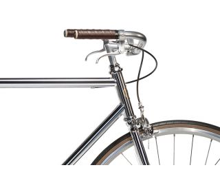 Bicicletta Single Speed Jitensha Tokyo Chrome/Alu/Brown