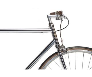 Bicicletta Single Speed Jitensha Tokyo Chrome/Alu/Brown