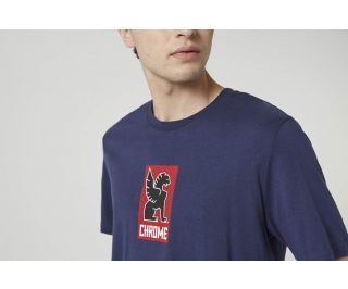T-shirt Chrome Lock Up Bleu foncé