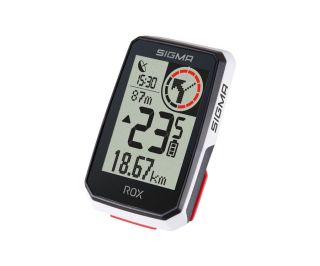 Sigma Rox 2.0 + Top Mount Set Cykelcomputer GPS - Hvid