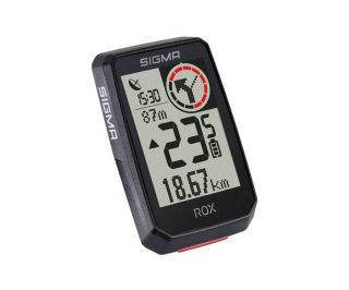 Sigma Rox 2.0 + Top Mount Set Bike Computer GPS - Black