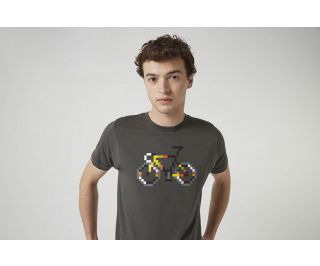 Camiseta Cinelli Pixel Bike Vigo Charcoal