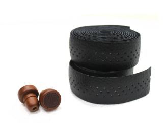 BLB Leather Handlebar Tape - Black