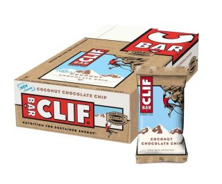 Clif Bar Energie Bar met Haver, Chocoladeschilfers en Kokosnoot (12 Stuks)