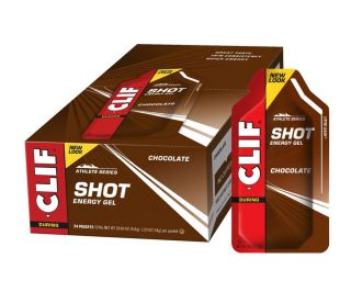 Clif Shot Chocolate Energy Gel (24 Pack)