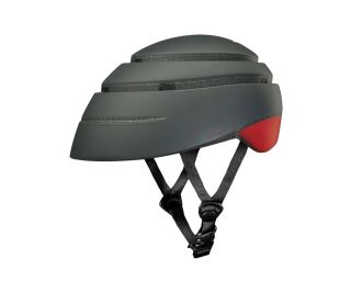 Casco Closca Loop Plegable Graphite-Rojo