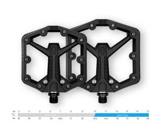 Crank Brothers Stamp 1 Gen 2 Large Pedals - Black