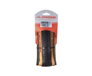 Chaoyang Gravel AT TLR Vouwband 700x38c Zwart/Bruin