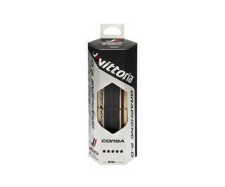 Vittoria Corsa Foldedæk G 2.0 Sort/Creme