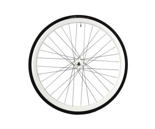 Roue Avant Santafixie 30mm + Chambre à air + Pneu Blanc