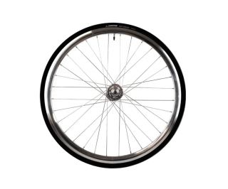 Paire de Roues Santafixie 30mm + Chambres à air + Pneus Argent