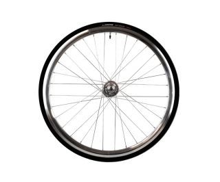 Ruota Anteriore Santafixie 30mm + Camere d'aria + Copertoncino Argento