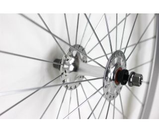 Paire de Roues Fixie H+Son Formation Face Argent