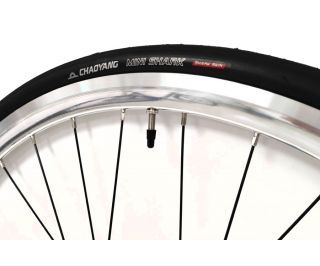 Santafixie 30mm Rear Wheel + Inner Tube + Tire - Silver/Black
