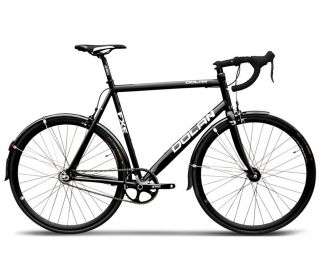 Dolan FXE Fixie stel af aluminium - blank sort