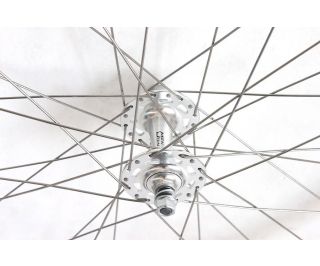 Weinmann DP18 Fixed Gear Voorwiel - Zwart Zilver