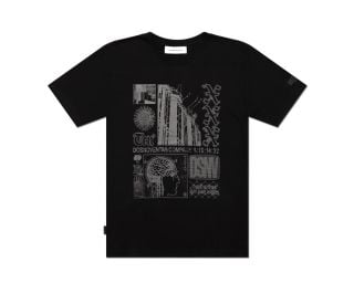 Dosnoventa TV SS T-shirt - Zwart 