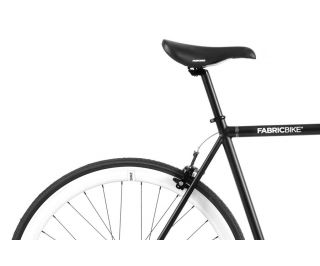 FabricBike Fixie / Singlespeed Fahrrad - Matte Black & White 3.0