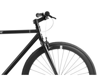 FabricBike Fixie / Singlespeed Fahrrad - Matte Black & White 3.0