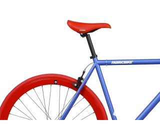 FabricBike Single Speed Bicycle - Blue & Red