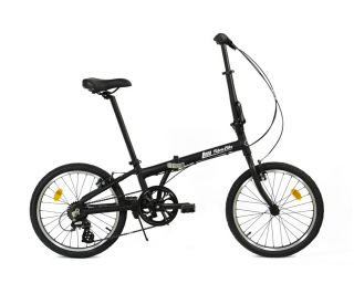 FabricBike Folding 7 Speed Bicycle - Matte Black